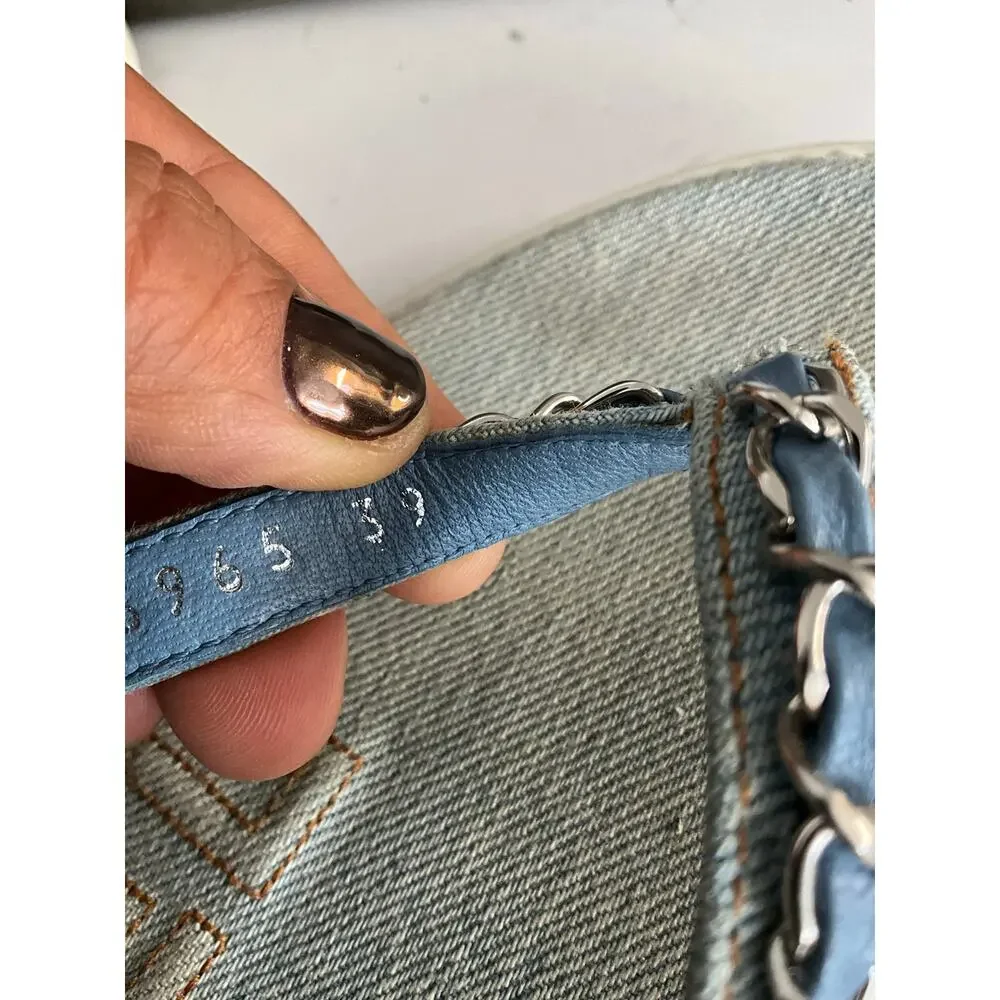 Chanel inter-locking denim sandals
